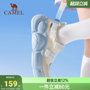 新款 骆驼运动玛丽珍凉鞋 女鞋 夏季 透气舒适软底增厚休闲百搭沙滩鞋