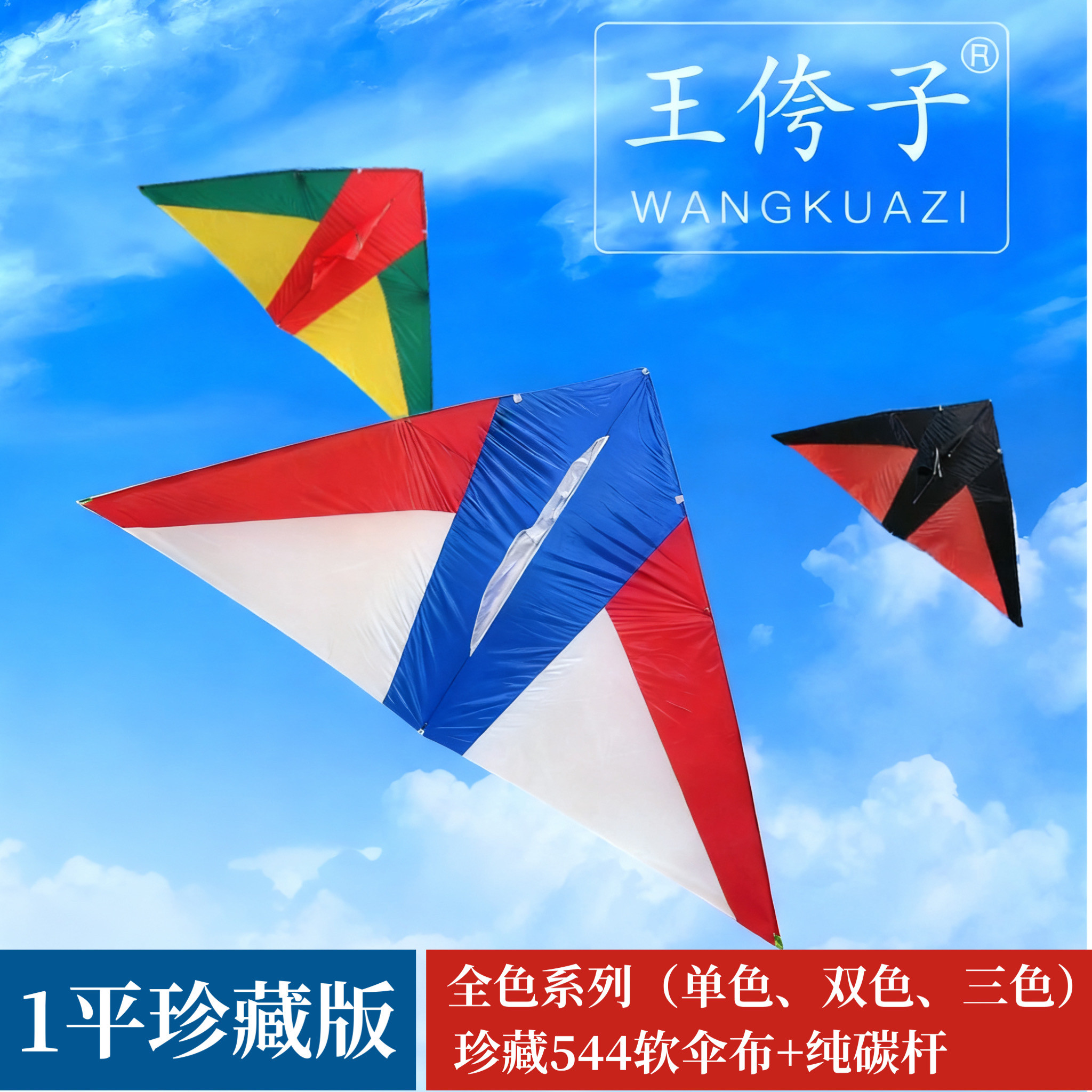 潍坊正品王侉子伞布初学者风筝图片
