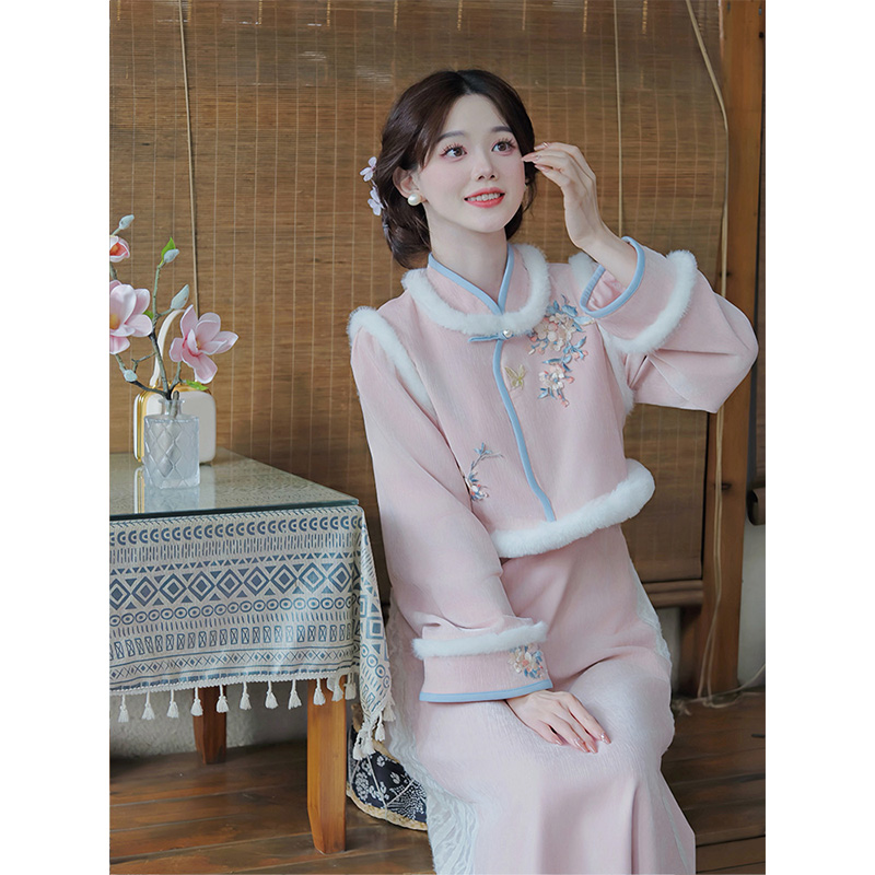 瑶西【海棠依旧】女款汉服国风女装爆款春季古风长袖新款裙子