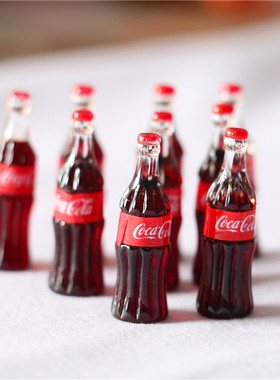 微缩可乐dollhouse迷你汽水bjd饮料食玩配件ob11小瓶子diy模型