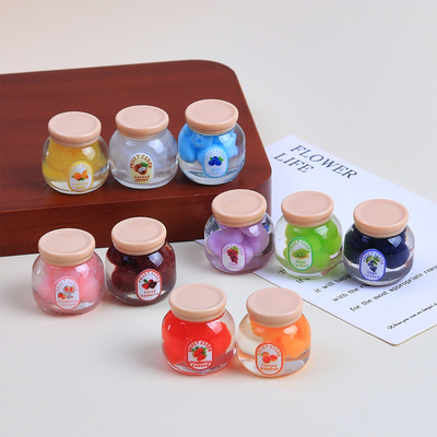 12分微缩水果罐头模型