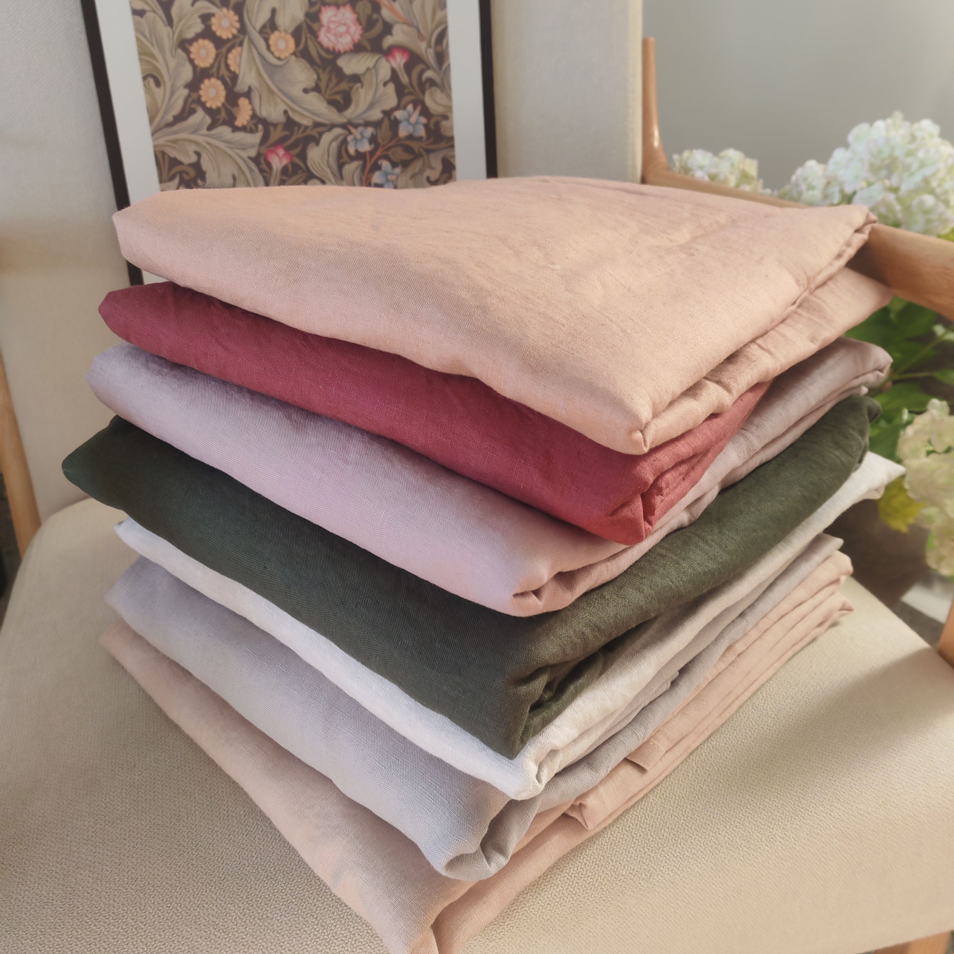 【专享276】14支汉麻双人床单纯色净版睡单