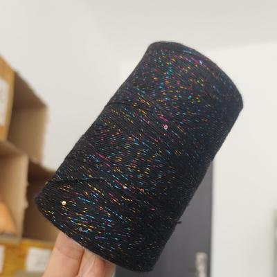 黑色彩丝羊绒羊毛马海毛配线