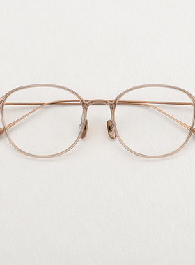 韩国进口 超轻文艺塑钢可配近视眼镜框纯钛方圆框眼镜架男女平光