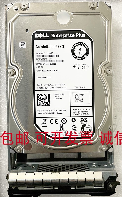 DELL PS4000E PS4100X PS4110XV PS6000s PS6100XS存储硬盘4T/4TB