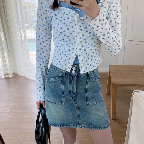 美式复古短裙小个子辣妹半裙