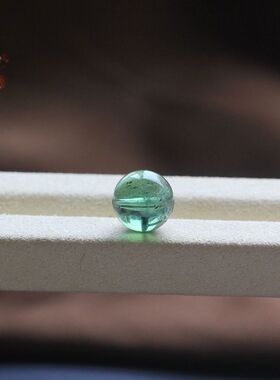 天然碧玺通透玻璃体圆珠隔珠