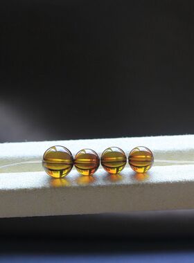 天然碧玺圆珠隔珠净体到接近净体