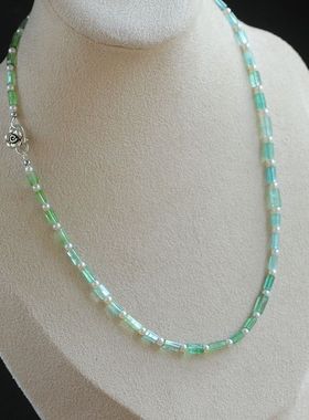 天然帕兰碧玺+天然珍珠项链