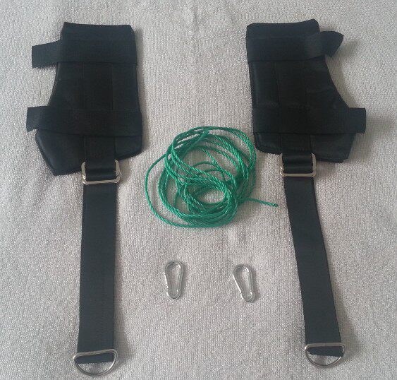青少年加强型腿部拉伸带 吊砖器增高脚套送重物袋绳子挂钩吊环