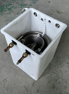 99.7纯钛盘管 搭配PP水箱不怕腐蚀 钛合金换热蒸发器冷却器海水