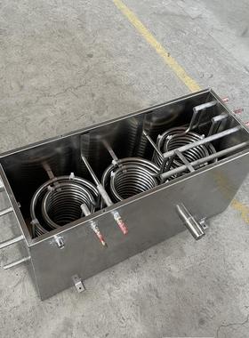 工业冷水机3P5P10P15P20P专用304不锈钢水箱配套不锈钢盘管蒸发器