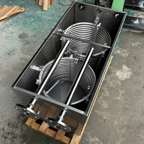 304不锈钢盘管带水箱换热器蒸发器冷却器加热降温器不锈钢蒸发器