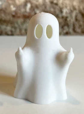 3D复活节中指幽灵打印装饰品