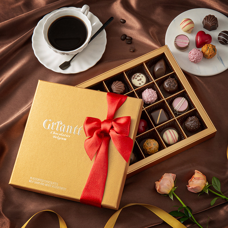 比利时进口巧克力礼盒装手工夹心黑巧高档零食情人节礼品生日礼物