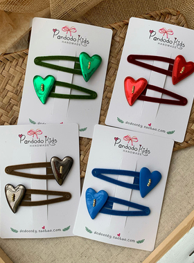 限时包邮 Rae同款巧克力甜心宝宝儿童元气甜美糖果发夹不伤发发卡