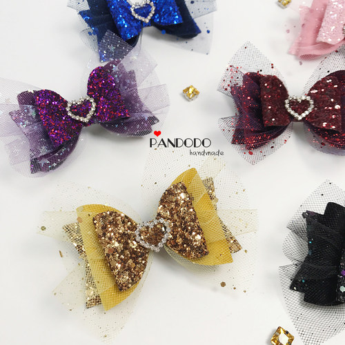 小礼服发夹进口儿童梦幻蝴蝶结