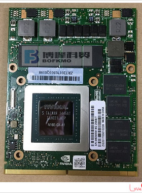 DELL 外星人 GTX980M 显卡板 0G6RM3 N16E-GX-A1 8G显卡