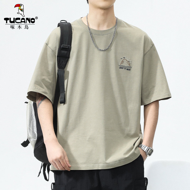 TUCANO短袖T恤男港风宽松圆领字母印花休闲潮牌百搭上衣2026夏季