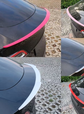 适用特斯拉Model3Y干碳纤维尾翼高性能P版原厂款焕新改装饰丫配件