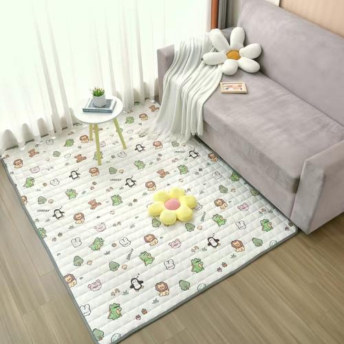 纯棉全棉防滑超大号床边垫爬爬垫