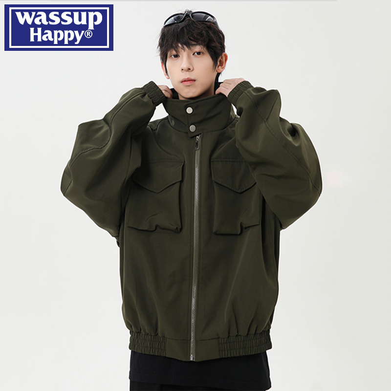 wassuphappy潮流休闲夹克男