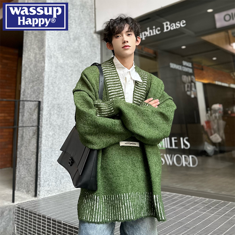 wassuphappy潮流百搭毛衣男