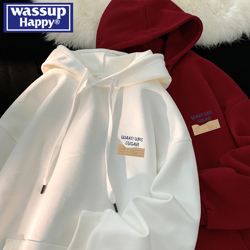 wassuphappy潮流套头卫衣