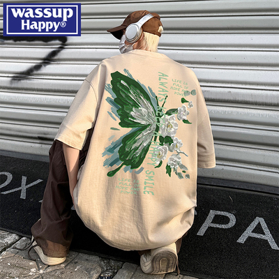 短袖t恤WASSUPHAPPY潮流百搭
