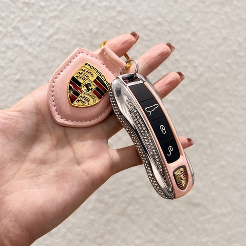 新款保时捷镜面钥匙壳卡宴