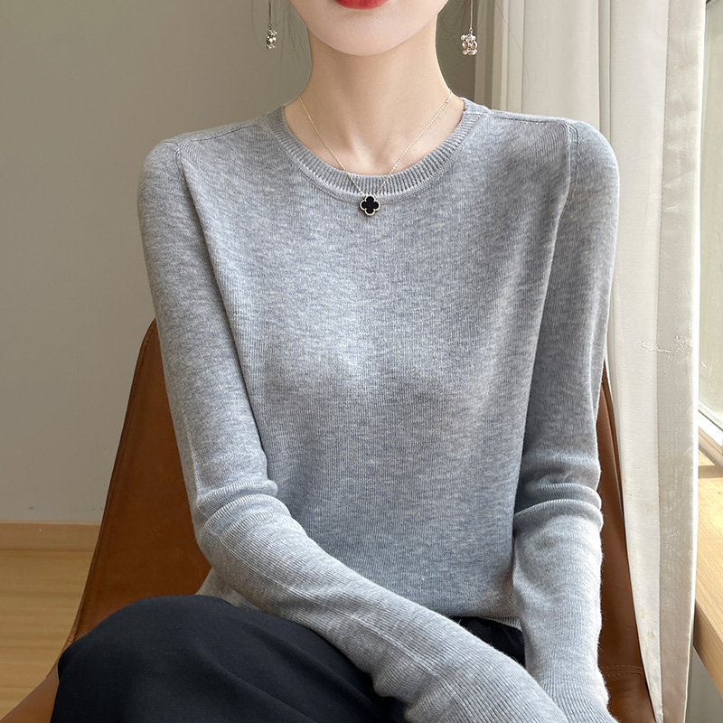 其他套头超亲肤软糯精纺毛针织衫