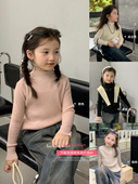 内搭儿童针织打底衫 洋气百搭宝宝线衣秋冬款 2025新款 女童毛衣冬装