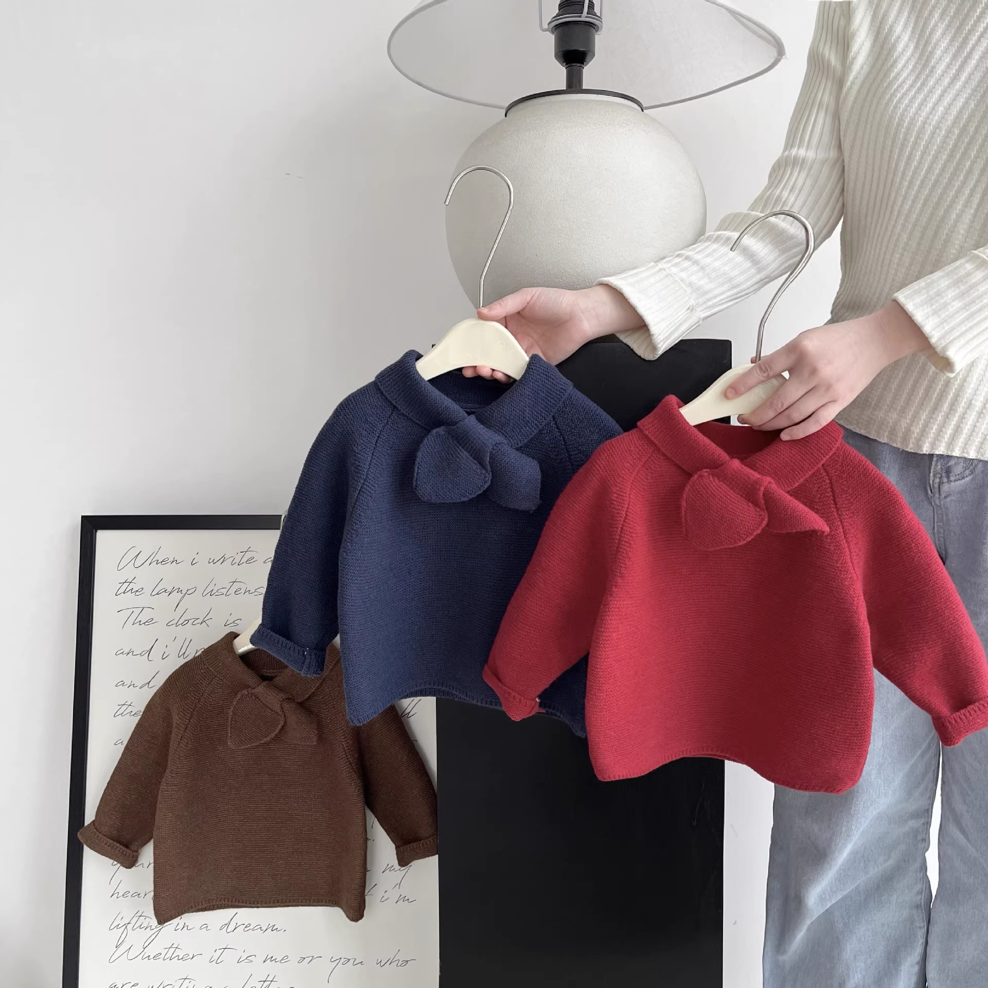 中小童红色毛衣纯色上衣秋冬装打底衫男女宝宝洋气针织衫衣服保暖,童装/婴儿装/亲子装,毛衣/针织衫,淘宝优惠券,粉丝福利购,淘宝优惠卷