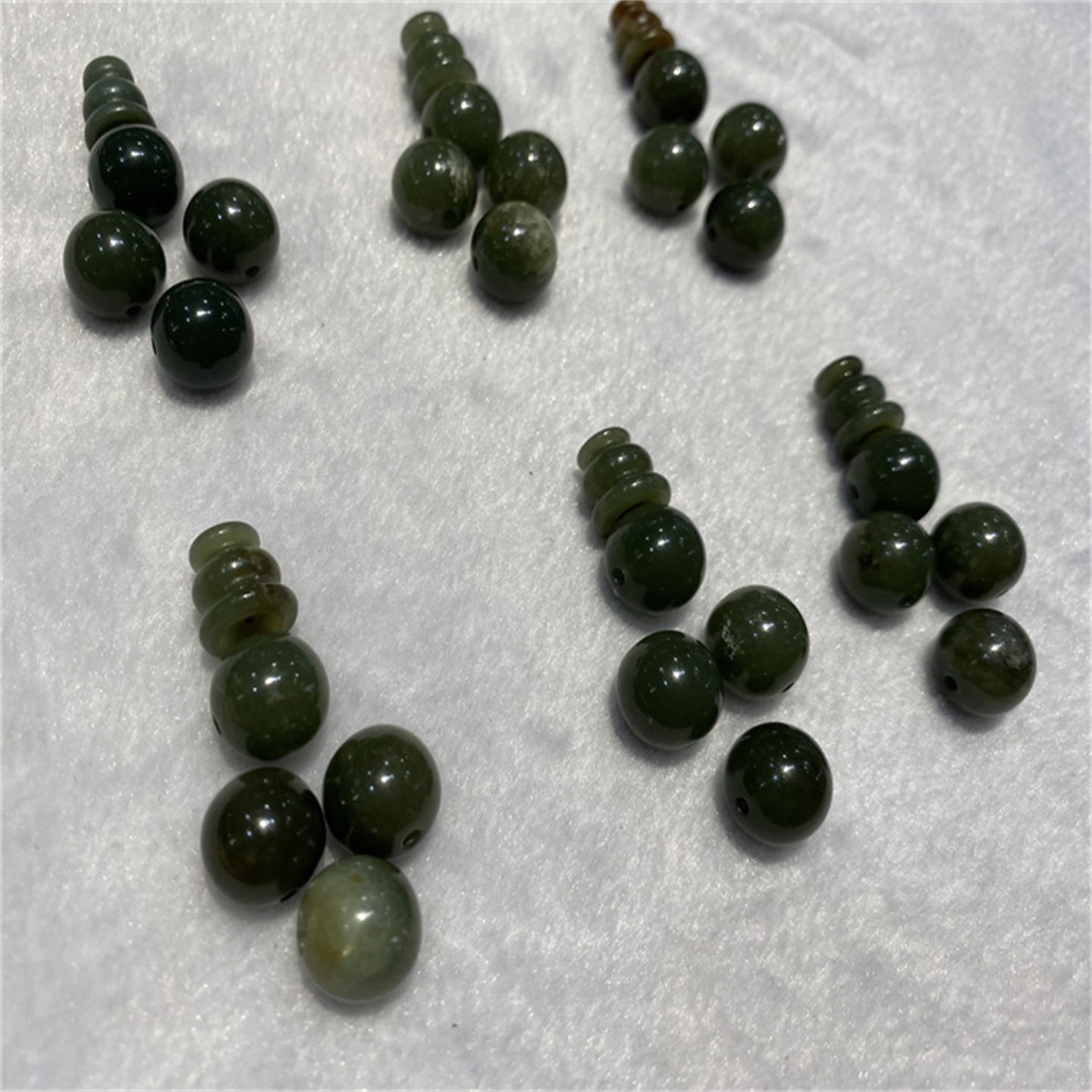 析木河磨玉文玩配饰背云勒子三通