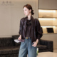 爆款 春秋绵羊皮夹克休闲机车款 外套时尚 真皮皮衣女士2025新款 短款