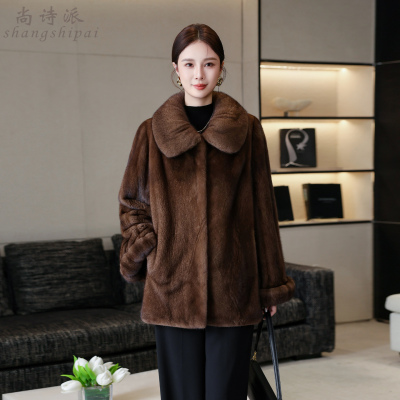 水貂皮草外套女2025新款冬装