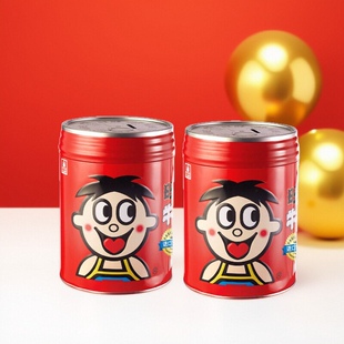 旺旺旺仔牛奶糖存钱罐零食休闲小零食糖果结婚婚庆喜糖储蓄罐200g