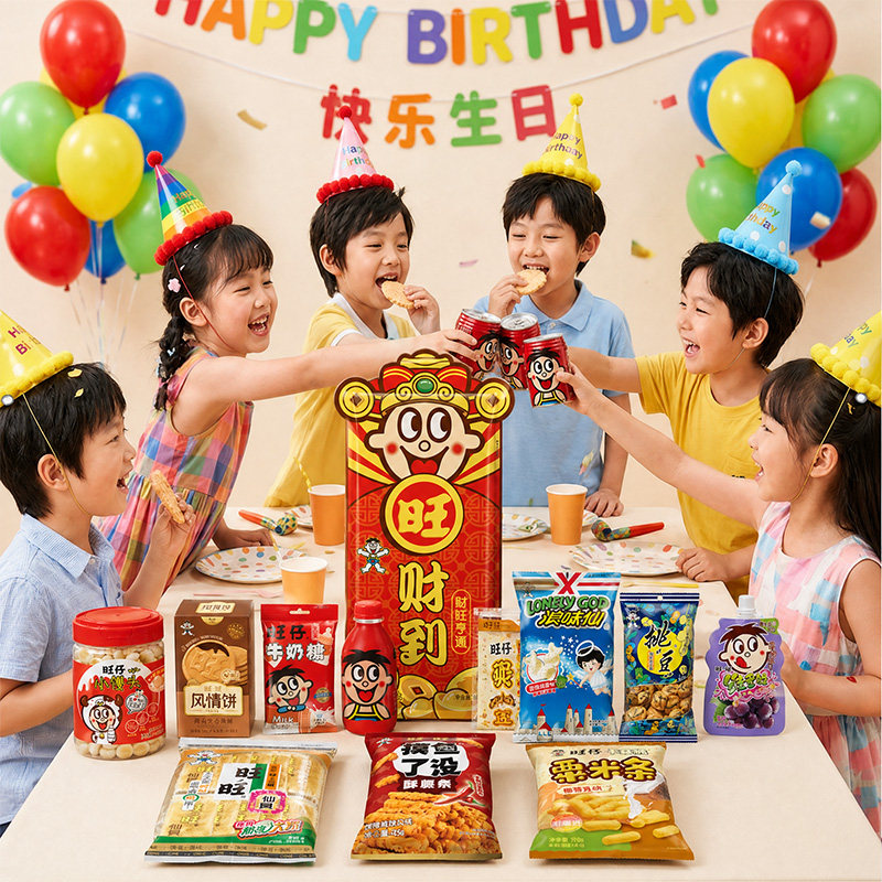 旺旺大礼包858g礼物零食大礼包送儿童送小朋友送女友雪饼旺仔牛奶