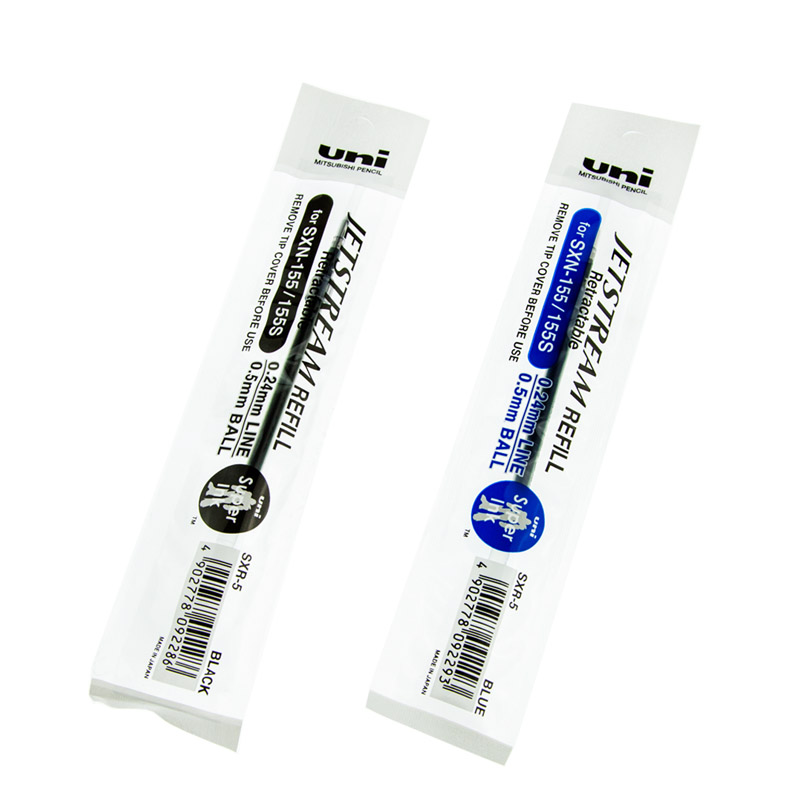 日本uni三菱按动笔芯SXR-5/7/C7中油笔芯0.5/0.7适用SXN-155/157S