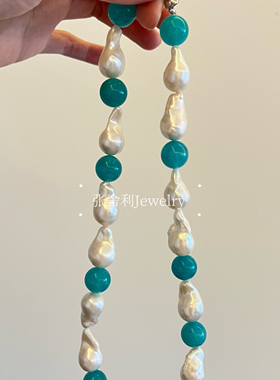 张舍利Jewelry.【圣托里尼】原创天然巴洛克项链（109491） 全新