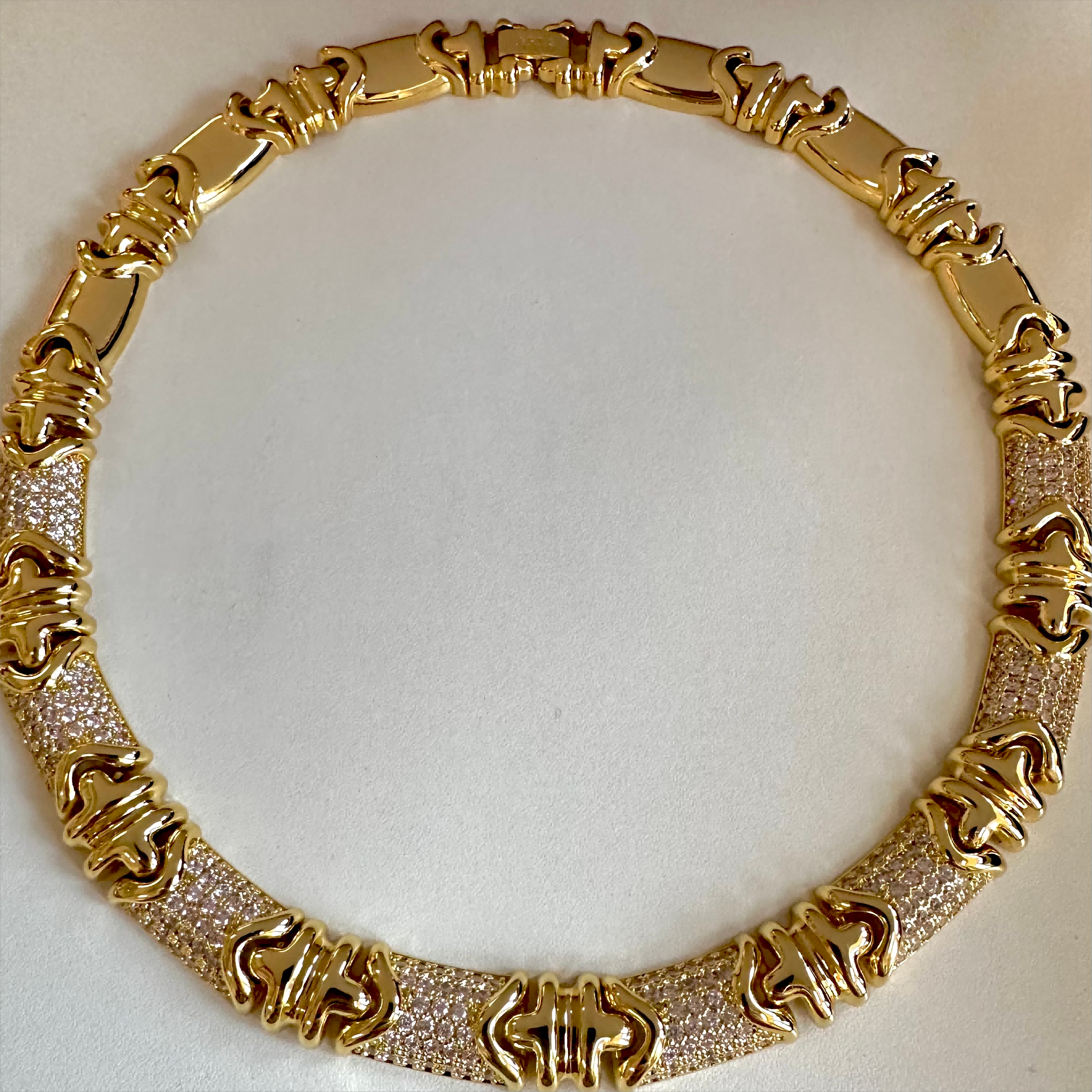 ARIA CLASSICS 中古风重工项圈宽版夸张高级感项链金色