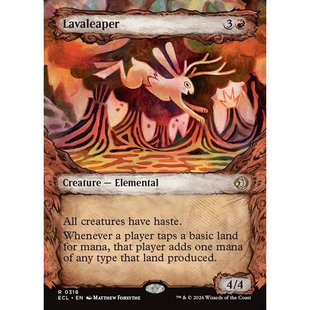 【北境卡牌】万智牌 ECL 洛温 跃熔妖 Lavaleaper 英文异画平/闪