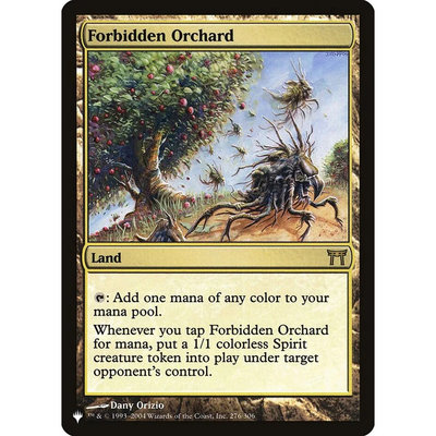 【北境卡牌】万智牌 禁忌果园 Forbidden Orchard LIST 英文平卡