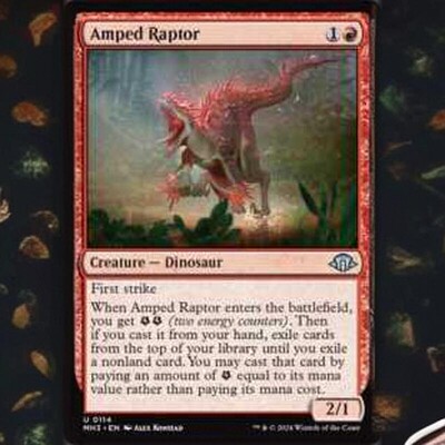 万智牌激放迅猛龙英文平卡银MH3