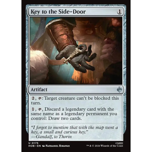 万智牌 侧门钥匙 Key to the Side-Door HOB 英文平/闪卡 银