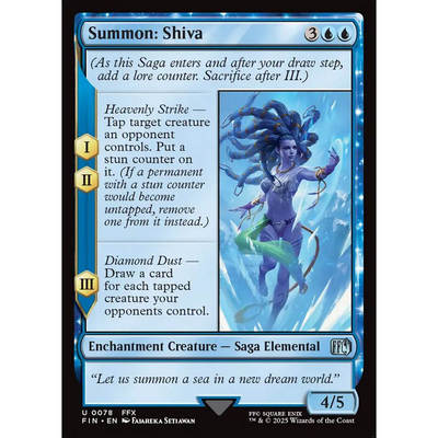 【北境卡牌】万智牌 召唤：希瓦 Summon: Shiva FIN 英文平/闪