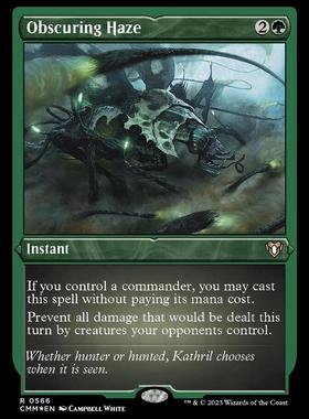 万智牌 CMM 指挥官大师 遮掩迷雾 Obscuring Haze 英蚀刻闪美印金