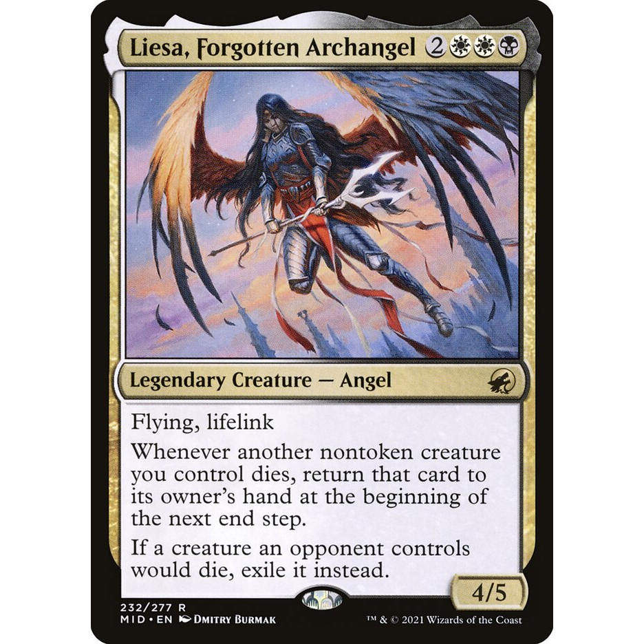 万智牌 遗世大天使莉艾莎 Liesa, Forgotten Archangel MID 中/英