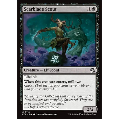万智牌 ECL 划疤客斥候 Scarblade Scout 英文平/闪卡 铁