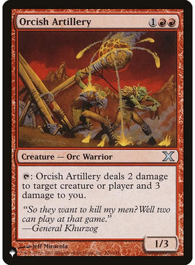 【北境卡牌】万智牌 半兽人的大炮 Orcish Artillery List 英文平